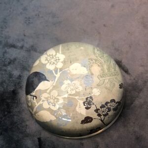 Floral Glass Paperweight
